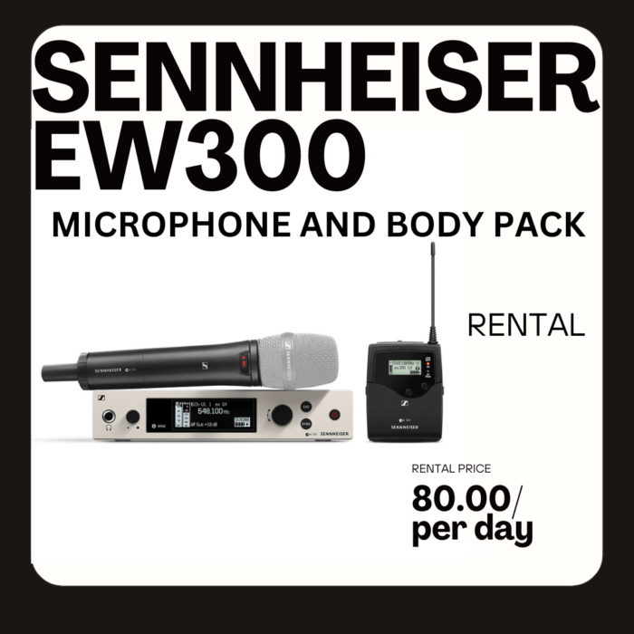 SENNHEISER EW300 W/ MICROPHONE AND BODY PACK